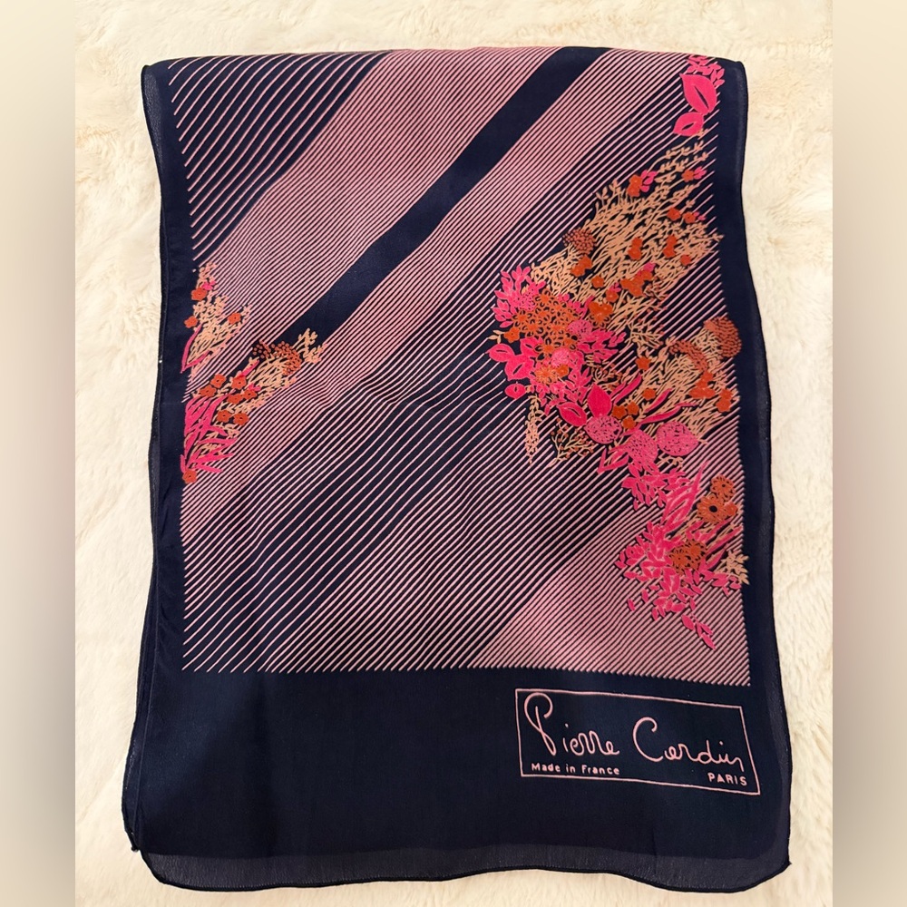 Pierre Cardin Made‎ in France Silk Scarf
